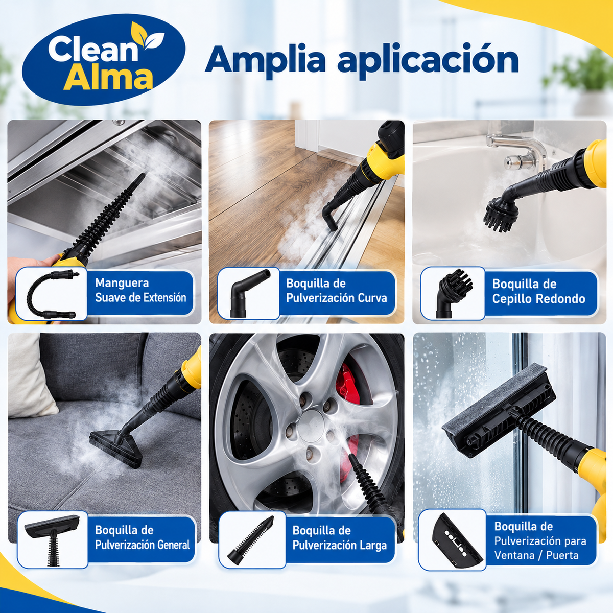 AlmaSteam™ — Limpiador a vapor de alta potencia
