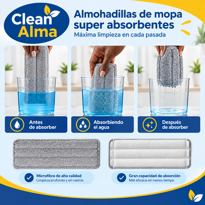 AlmaMOP™ — Mopa con sistema de escurrido rápido
